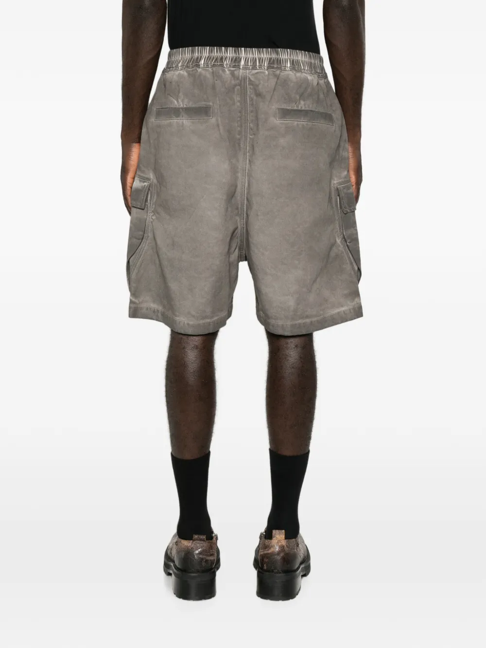 Rick Owens DRKSHDW Cargobela drawstring cargo shorts Grijs