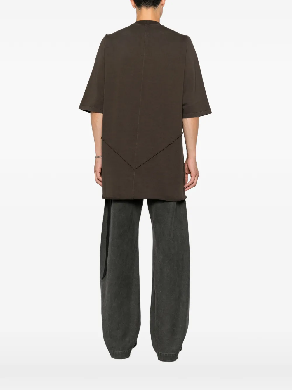 Rick Owens DRKSHDW pentagram-stitch T-shirt Bruin