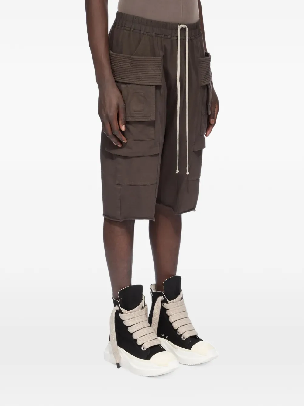 Rick Owens DRKSHDW Creatch Cargo Pods cargo shorts met meerdere zakken Bruin