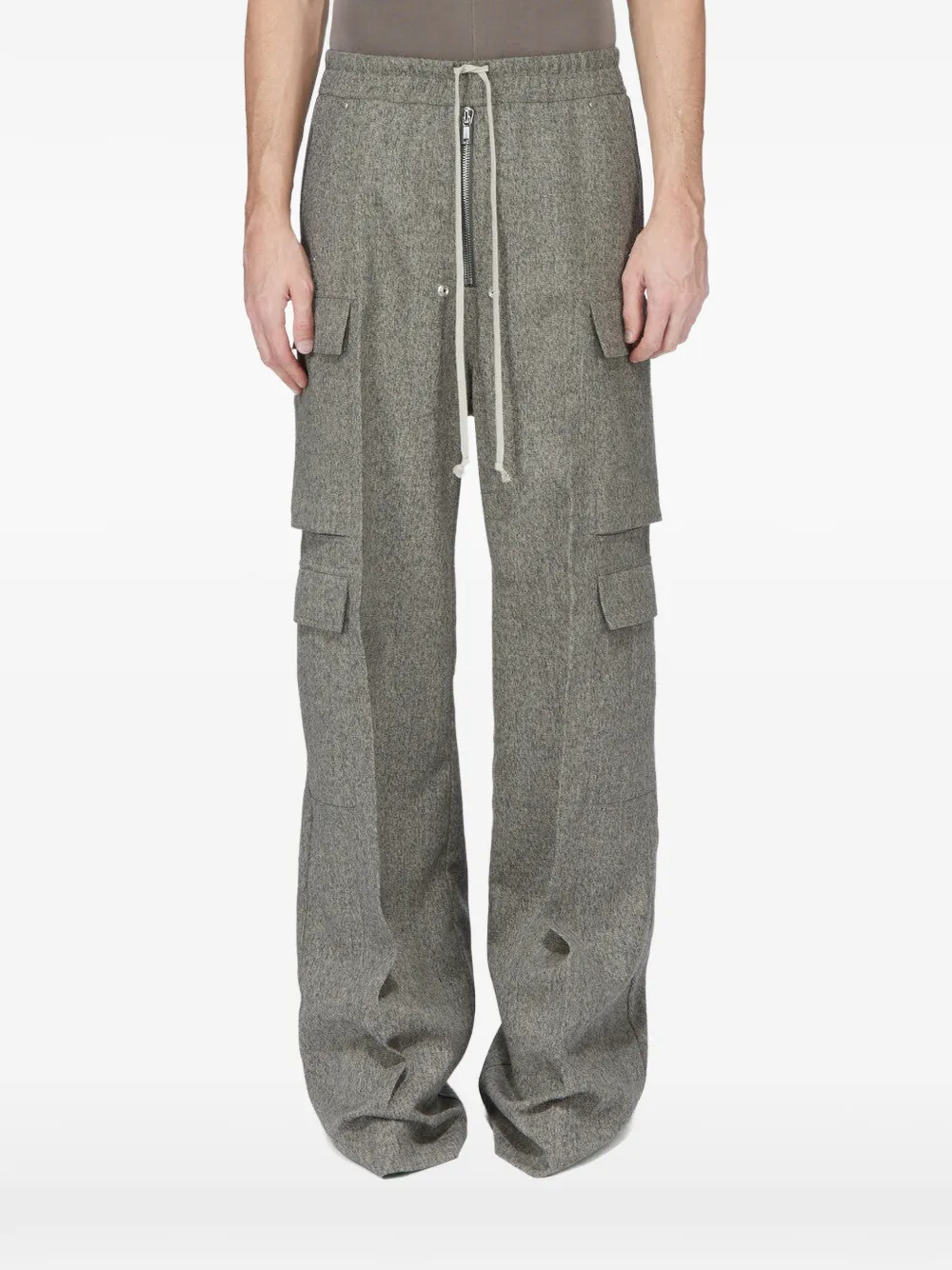 Rick Owens Cargobelas wool trousers - Grigio