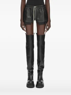 Ann Demeulemeester Ante レーストリム ショートパンツ | ブラック
