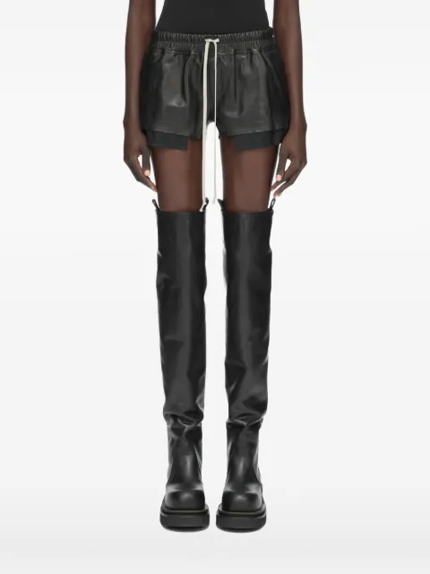 Rick Owens shorts con cordones en la pretina