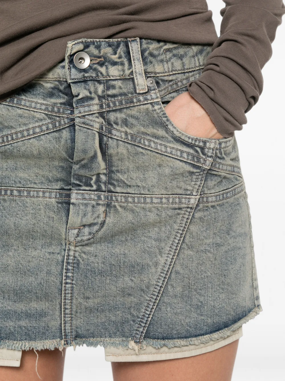Rick Owens DRKSHDW denim skirt Blauw