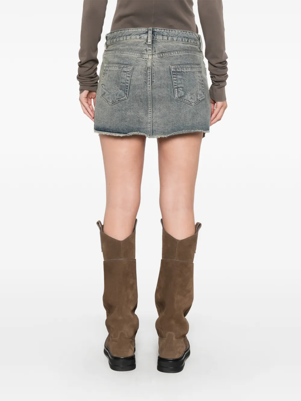 Rick Owens DRKSHDW denim skirt Blauw