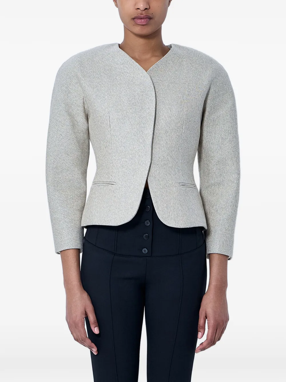 Jacquemus The mini Ovalo jacket - Toni neutri