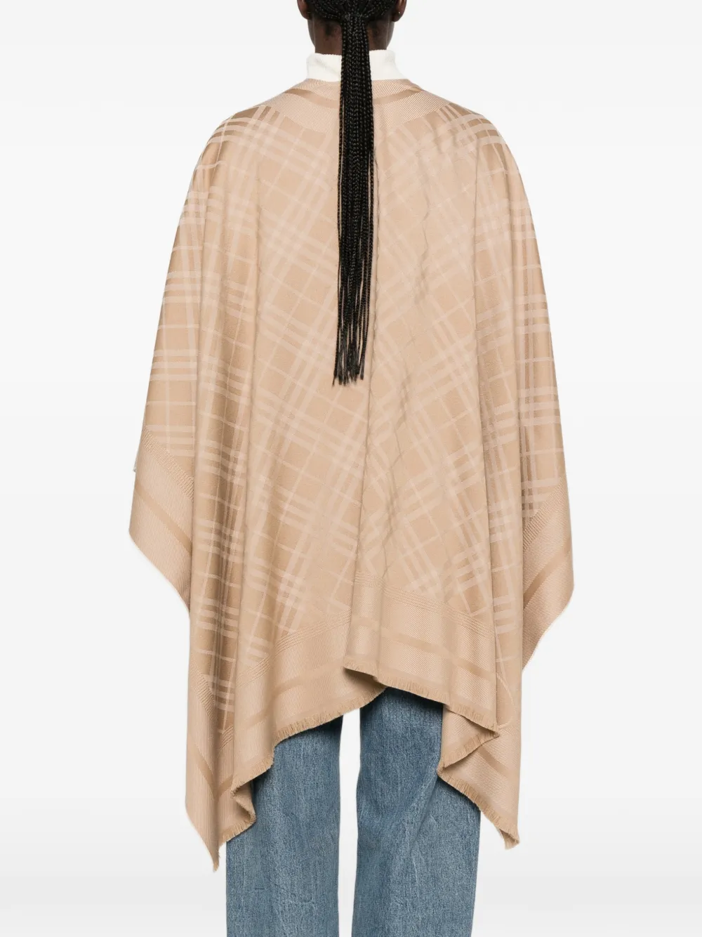 Burberry Geruite cape Beige