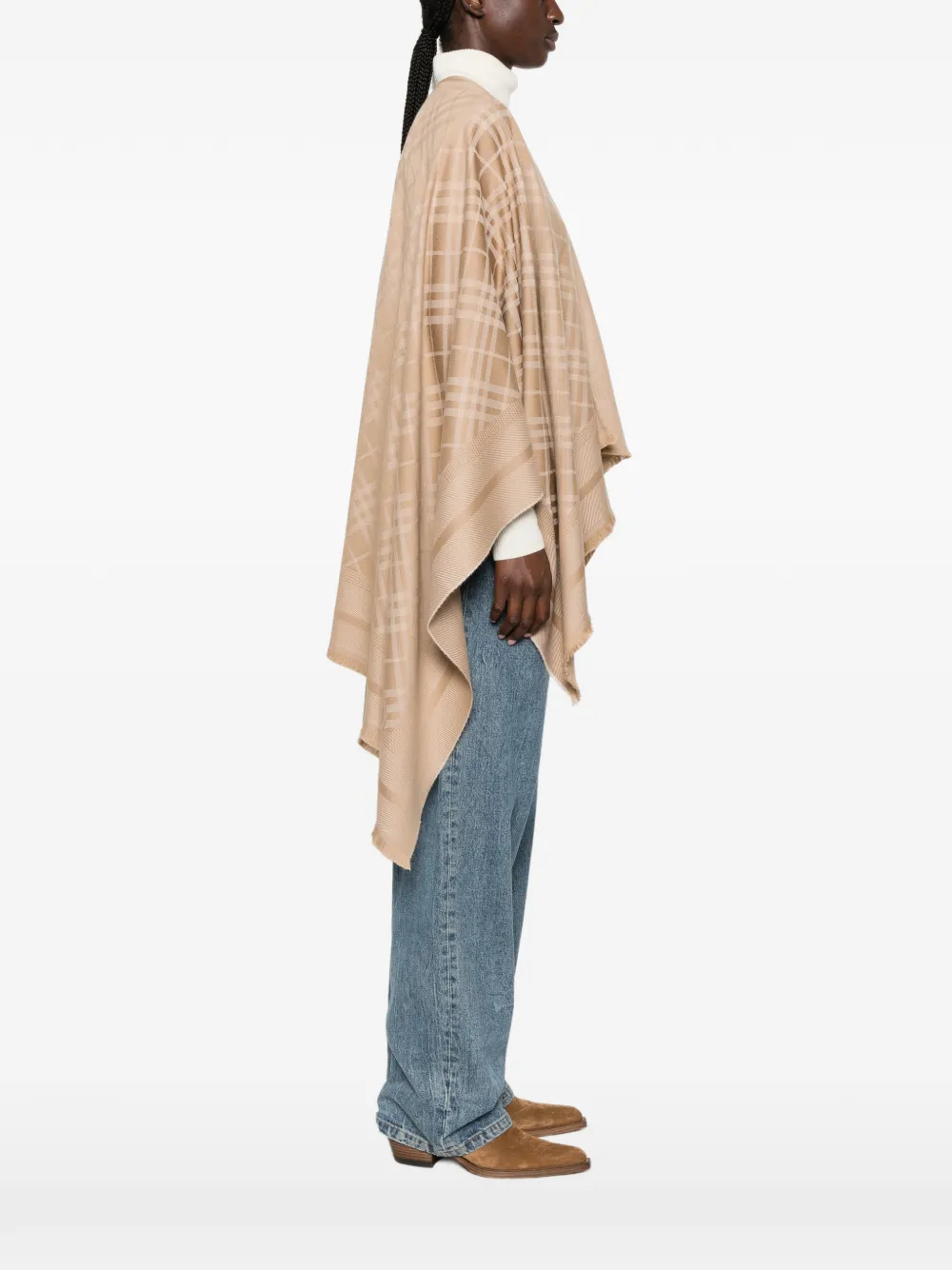 Burberry Geruite cape Beige