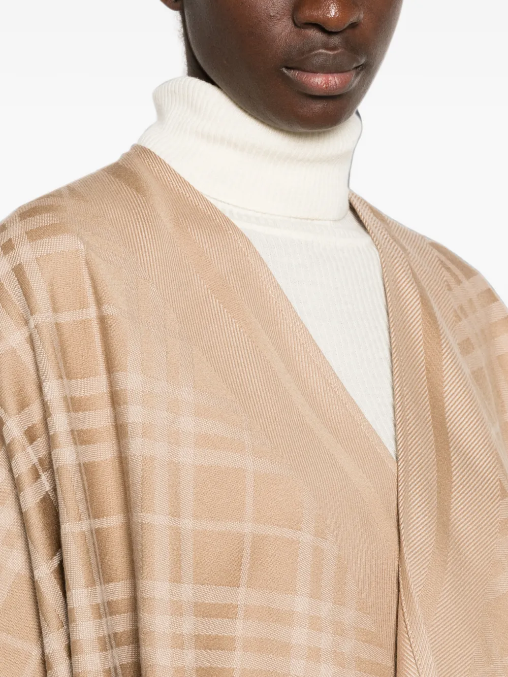 Burberry Geruite cape Beige