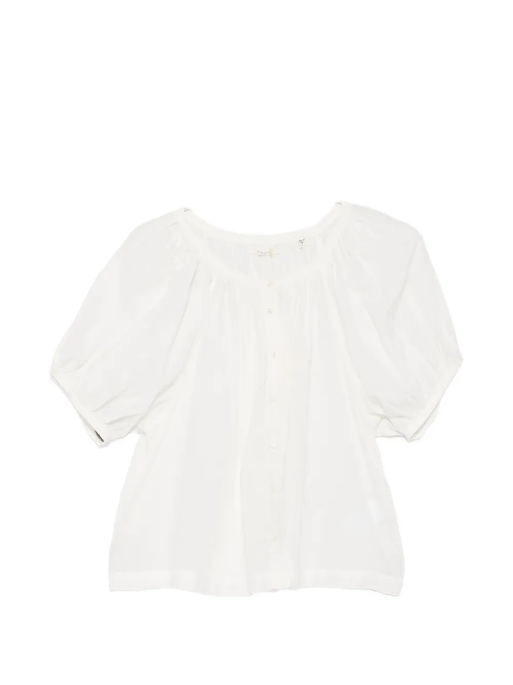 DÔEN June puff-sleeve top - Bianco