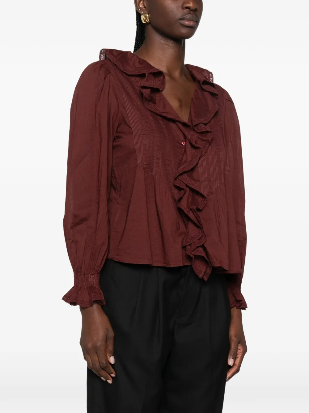DÔEN Hardy Blouse in Red, view 3