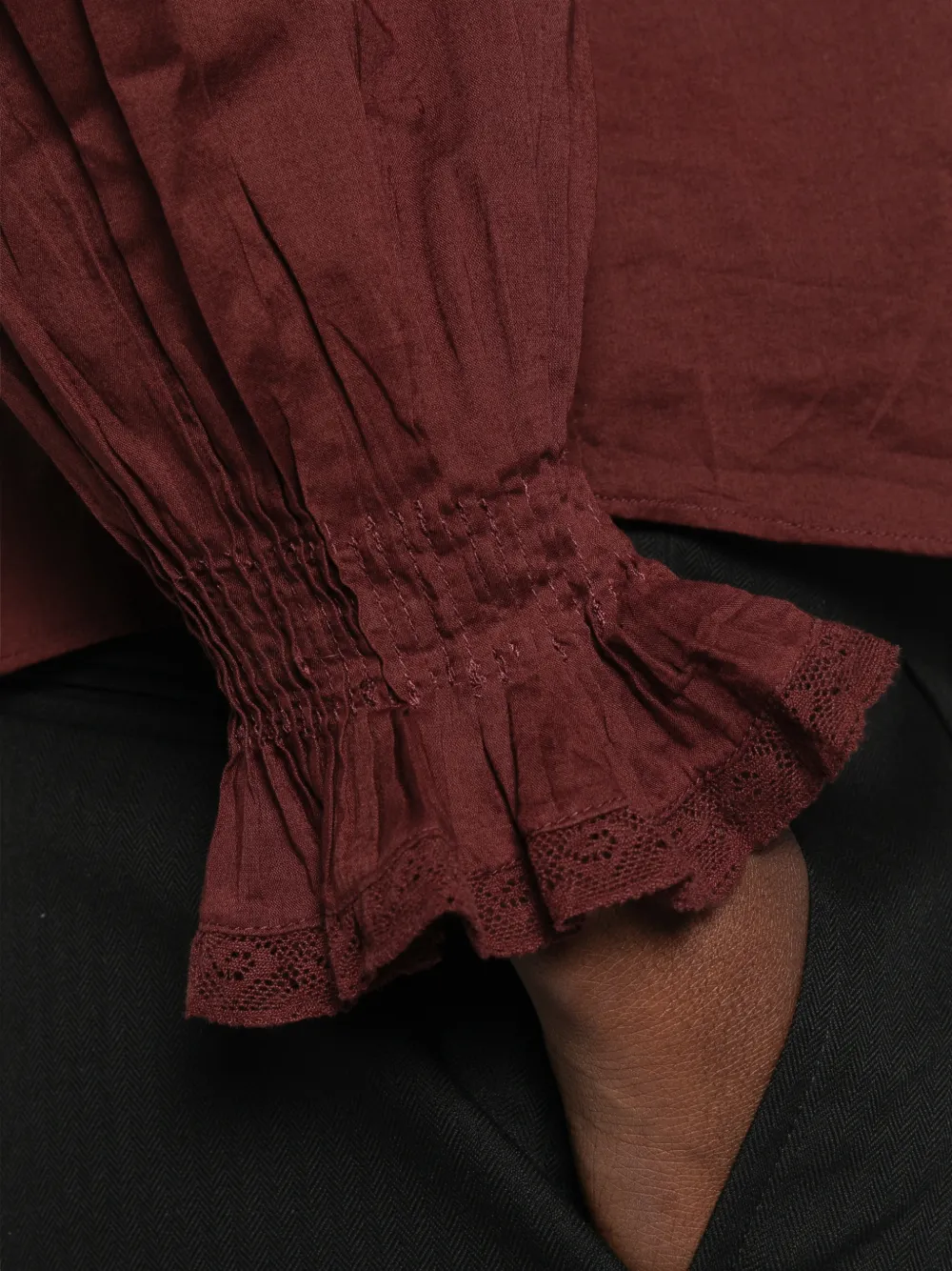 DÔEN Hardy Blouse in Red, view 5