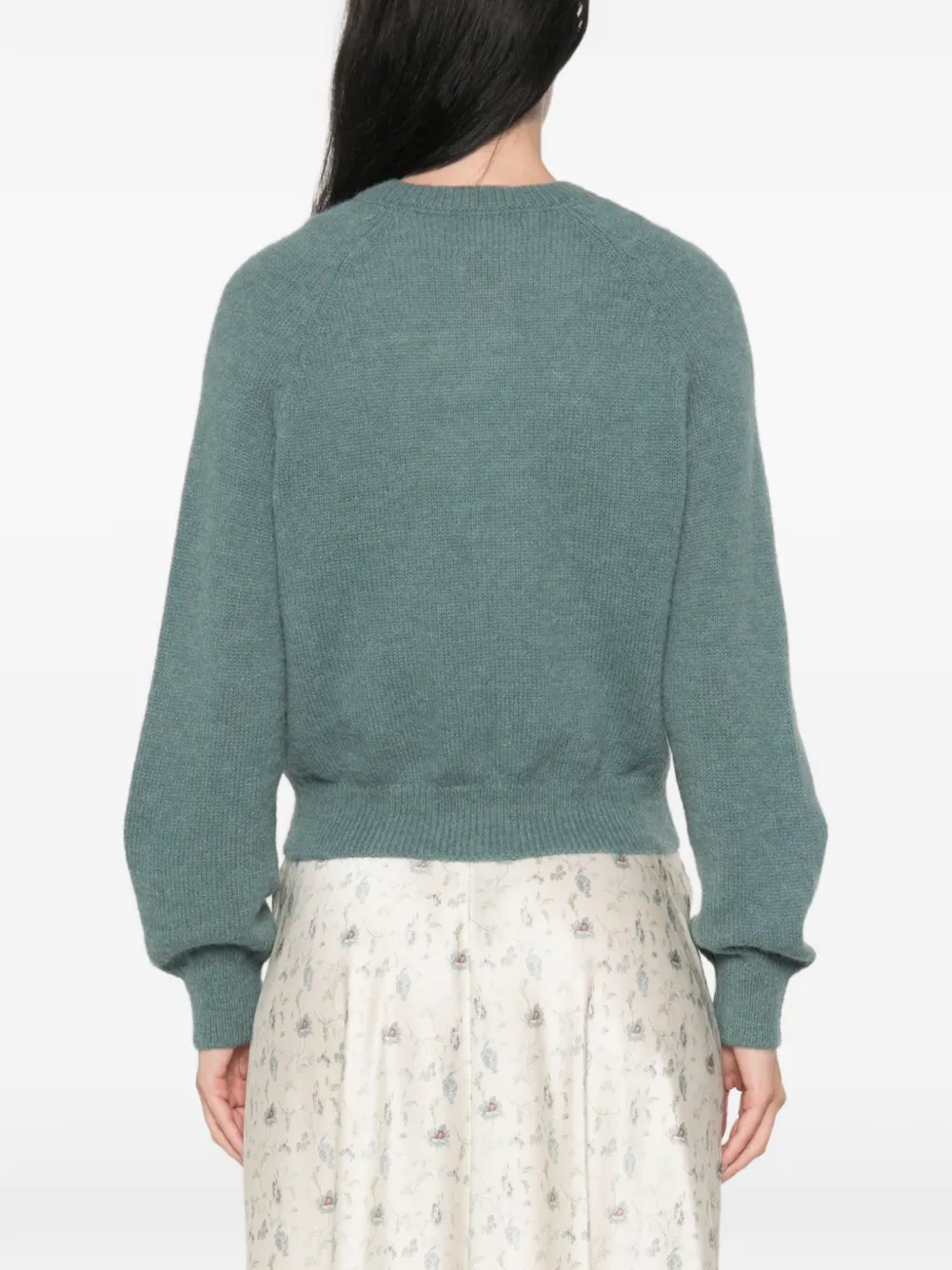 DÔEN Petra Raglan-sleeve Cardigan in Blue, view 4