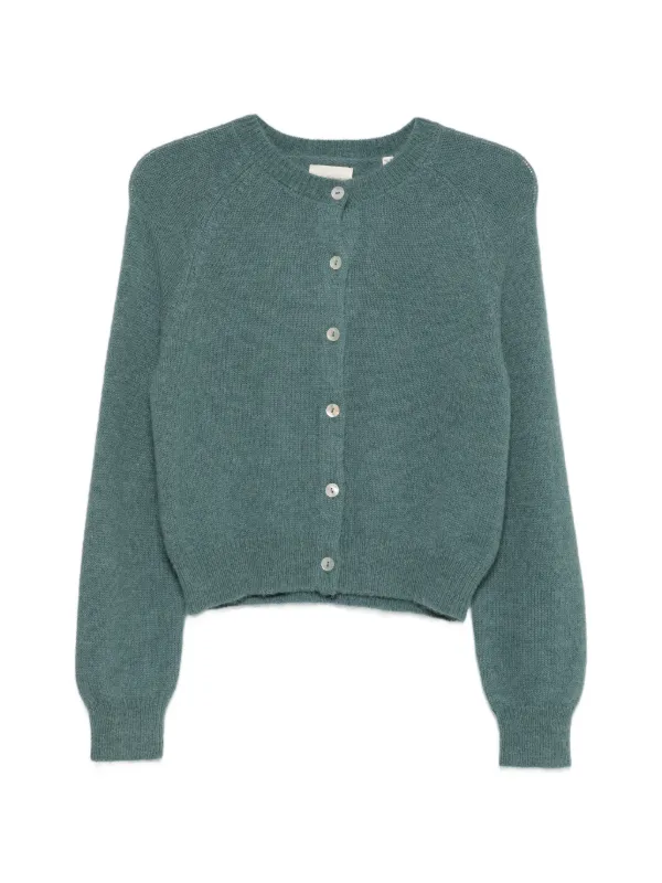 Dôen Petra Raglan-sleeve Cardigan in Blue