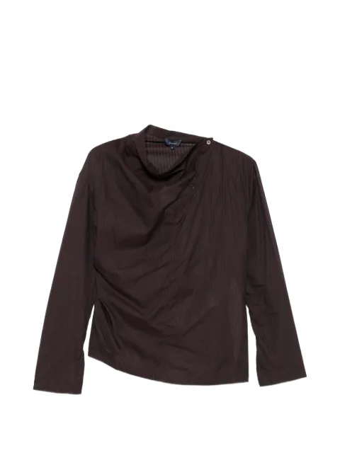 Soeur Lana pinstriped high-neck blouse