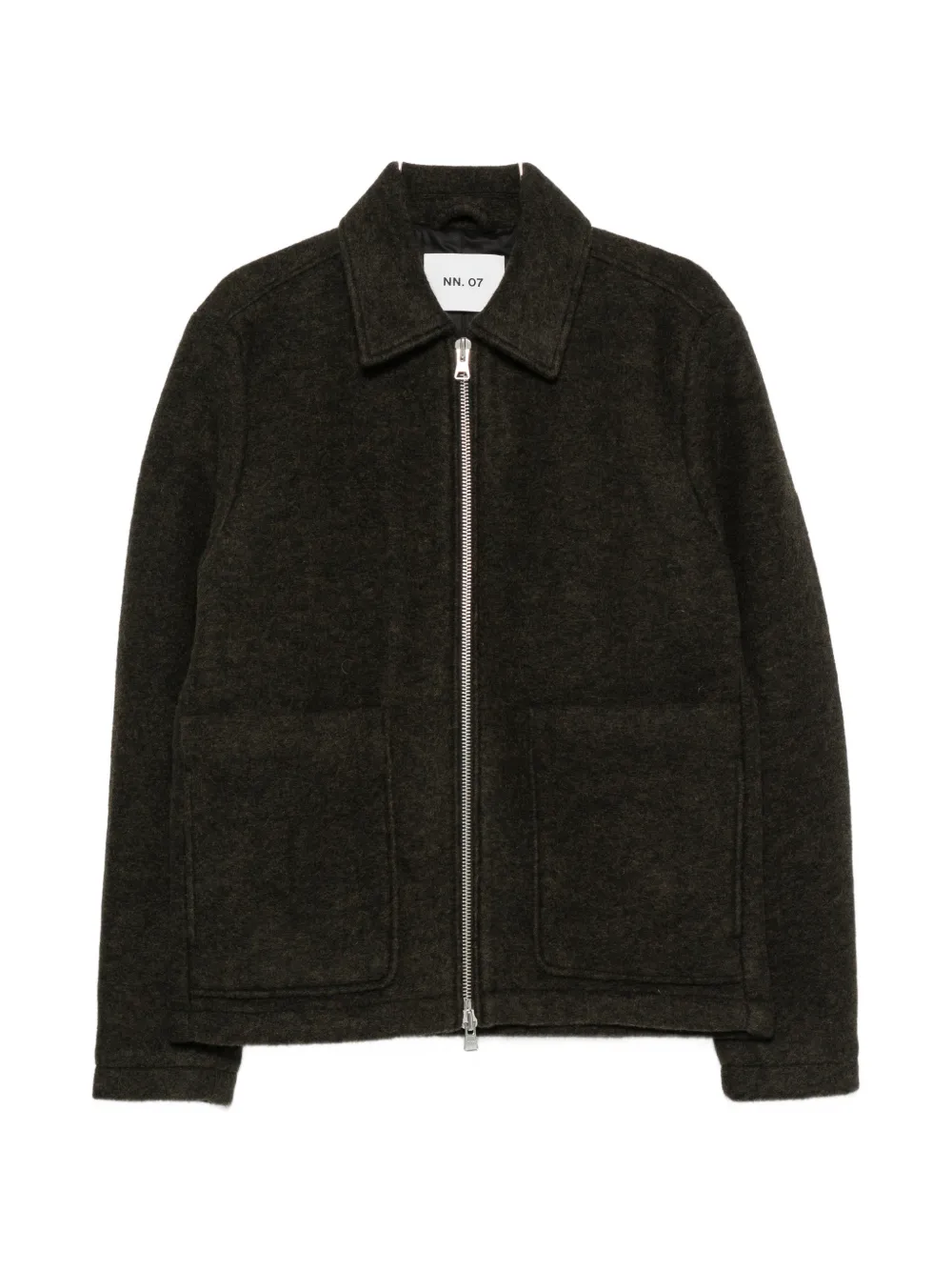 NN07 Gael zip-up jacket - Braun