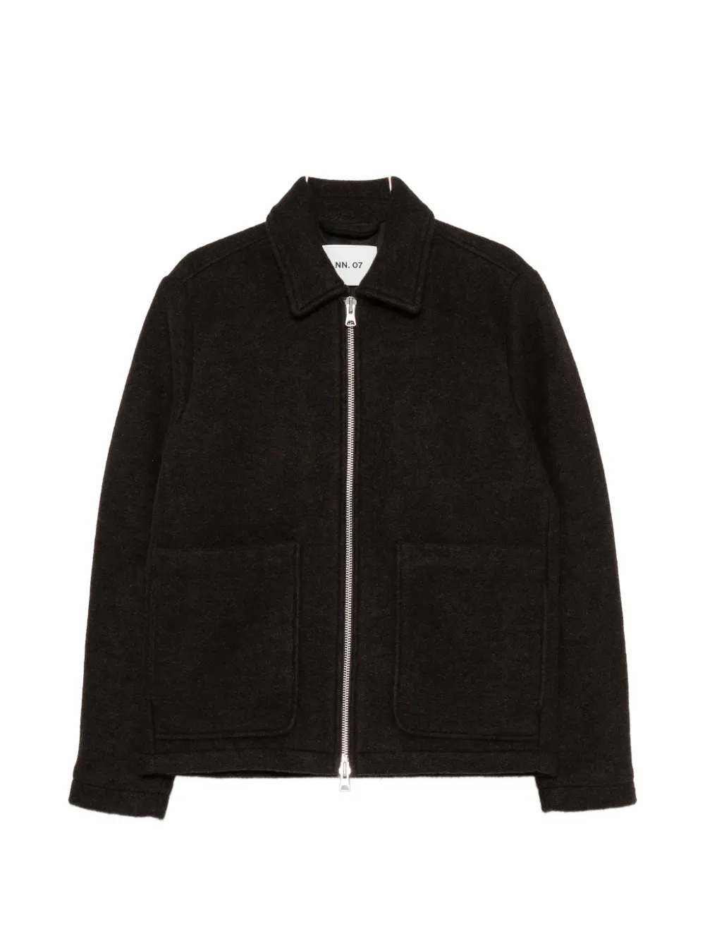 NN07 Gael zip-up jacket - Braun