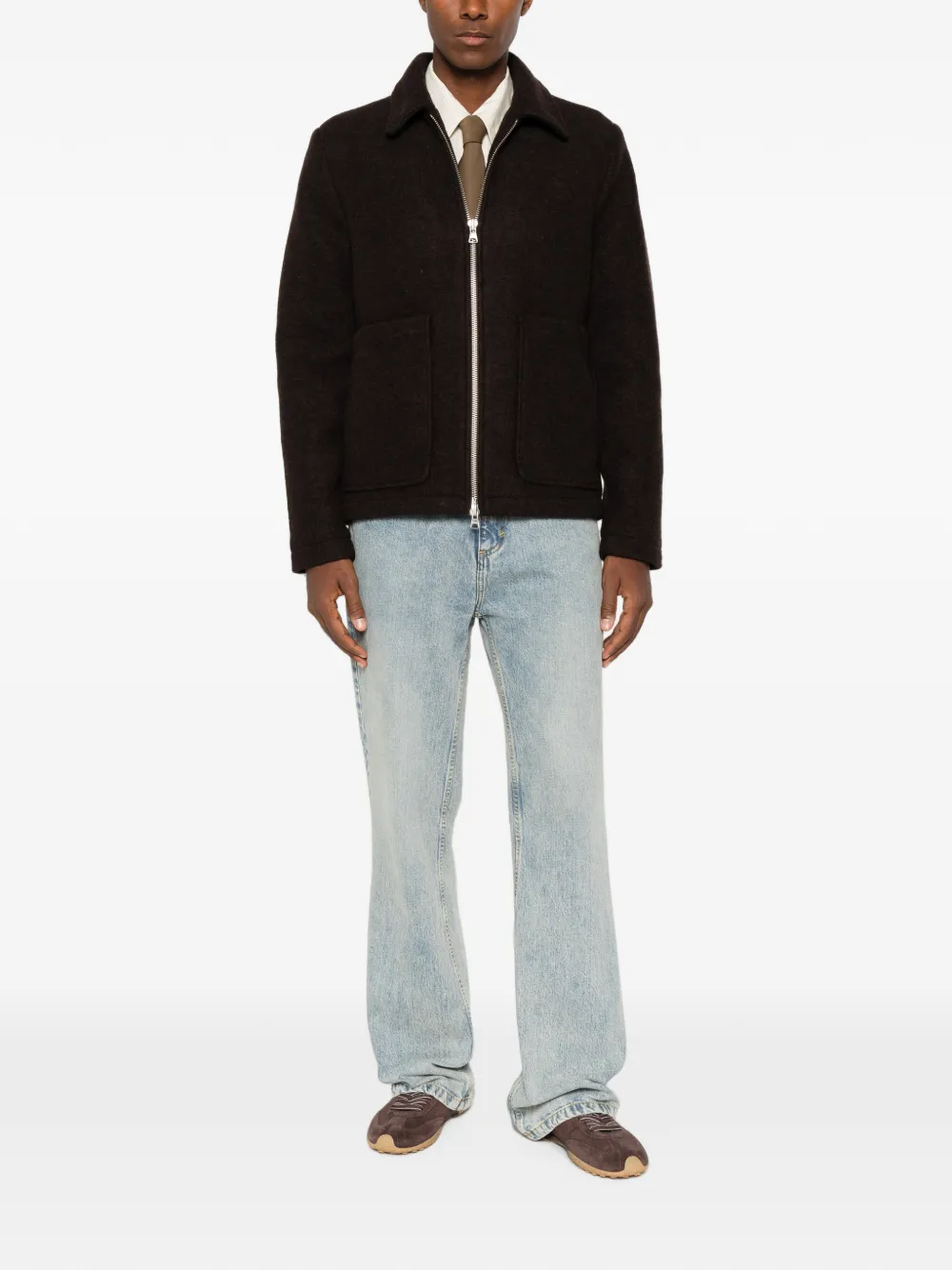 NN07 Gael jack met rits Bruin