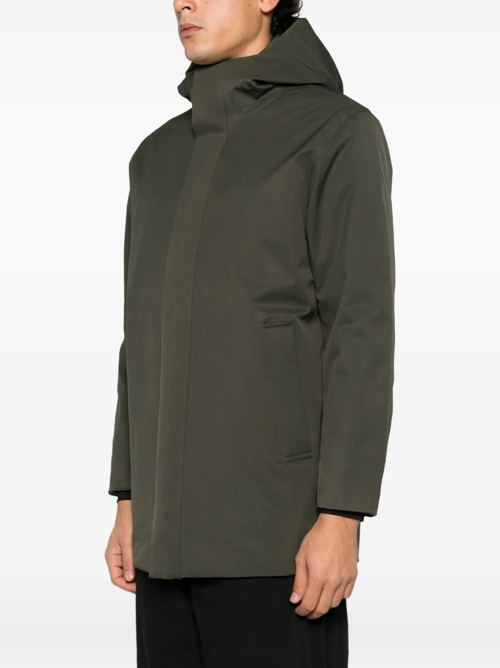 NN07 Blake hood zip-up jacket Groen