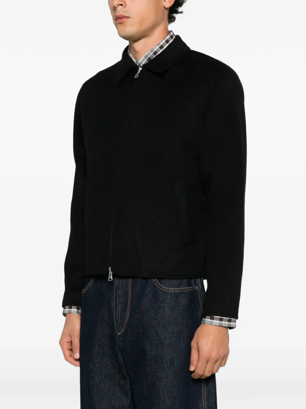NN07 Arlo regular-fit zip jacket Zwart