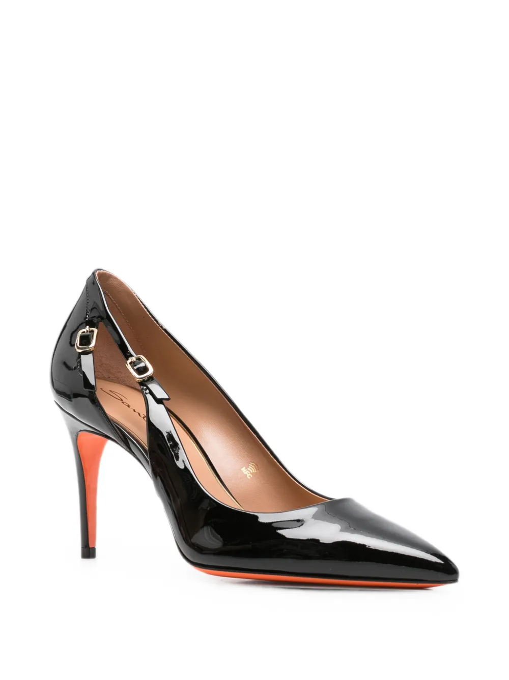 Santoni Audrey leather pumps Zwart