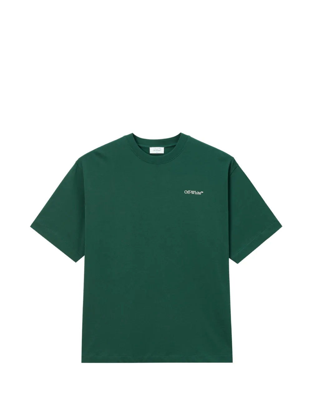 Off-white Arrows Logo-print T-shirt In Green