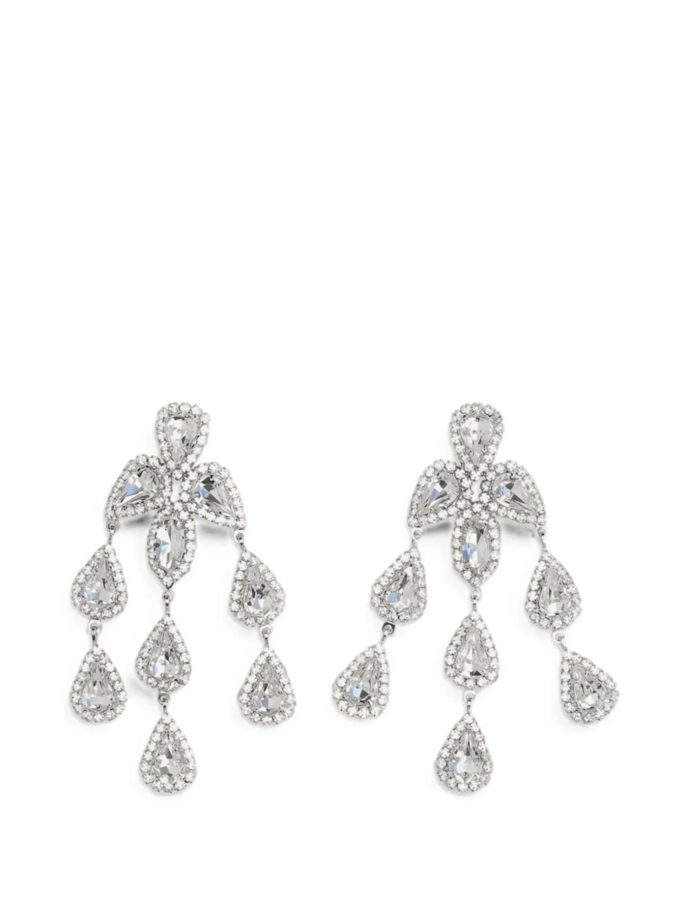 Magda Butrym crystal-embellished chandelier earrings - Argento