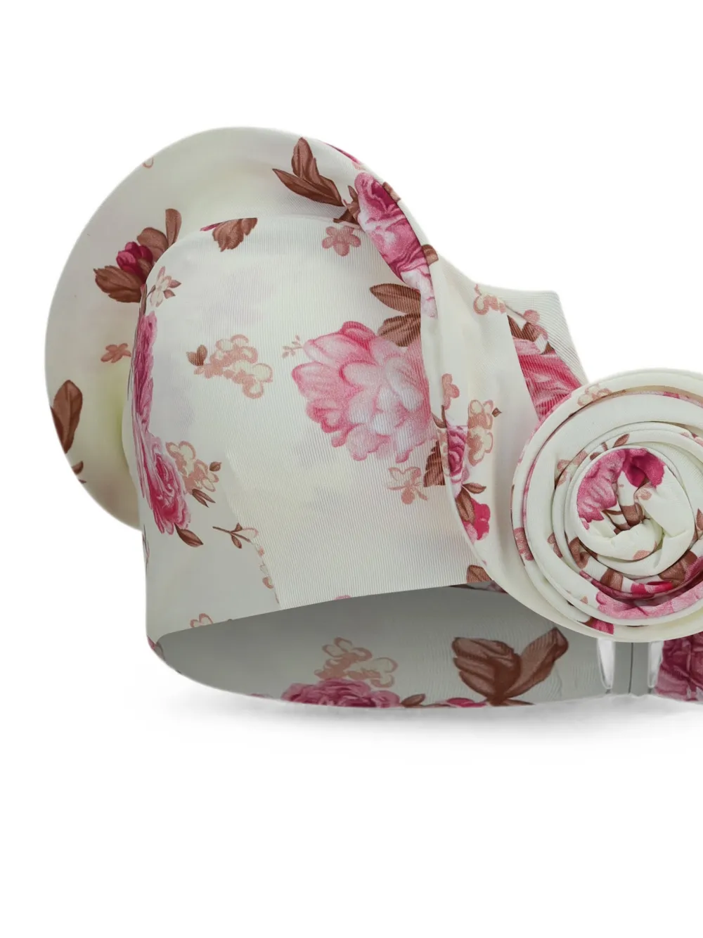 Magda Butrym 3D-bikinitop met bloemenprint Beige