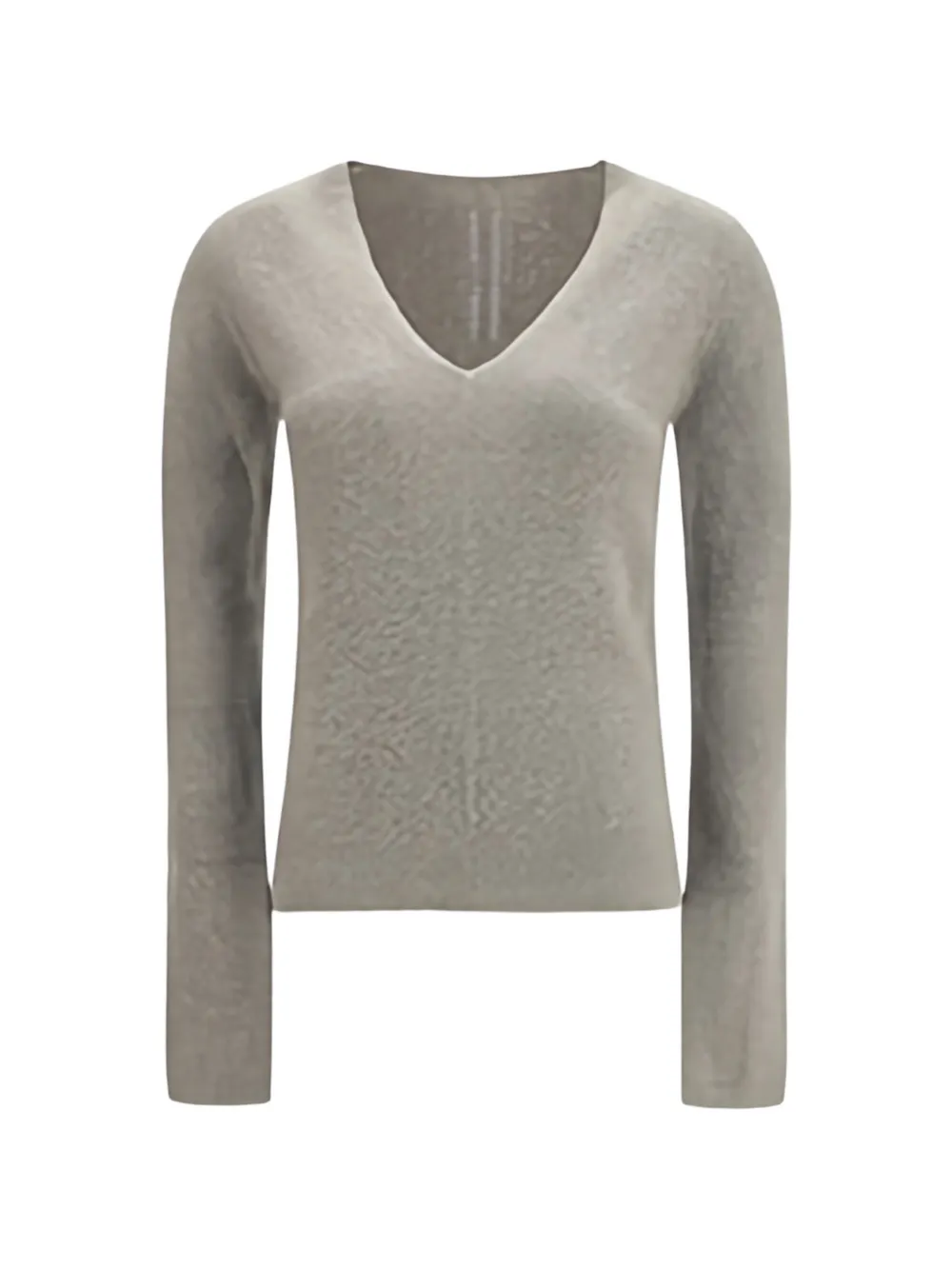 Rick Owens V-neck long-sleeve sweater - Grau