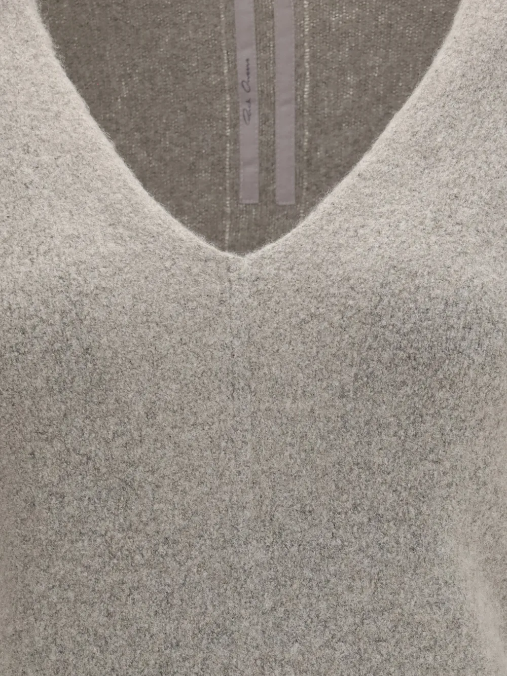 Rick Owens Trui met V-hals en lange mouwen Grijs