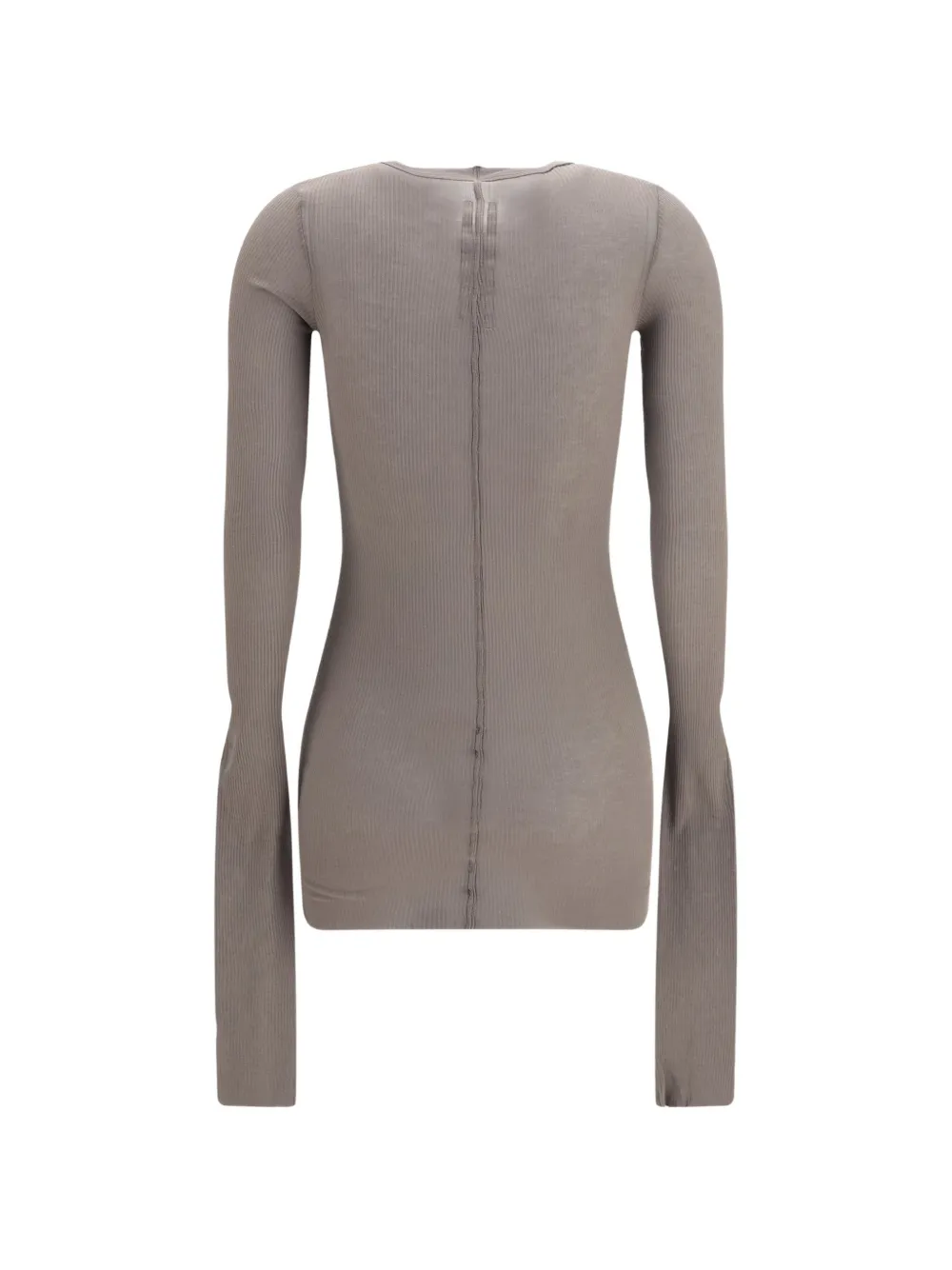 Rick Owens Tower geribbeld T-shirt Grijs