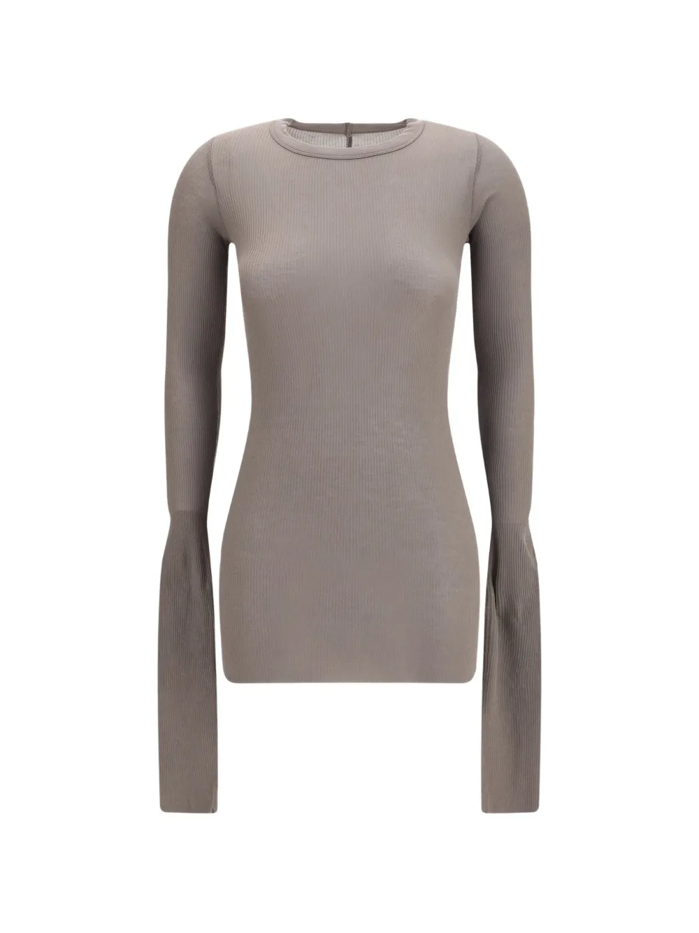 Rick Owens ribbed long-sleeve T-shirt - Grigio