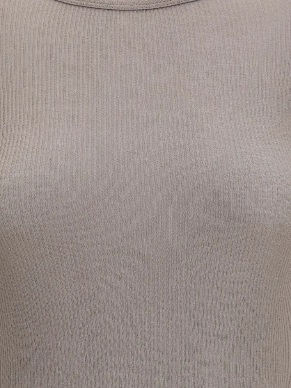 Rick Owens Tower geribbeld T-shirt Grijs