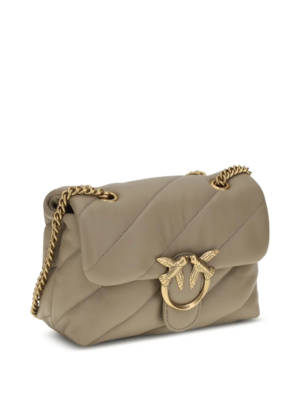PINKO Love Puff gewatteerde schoudertas Beige
