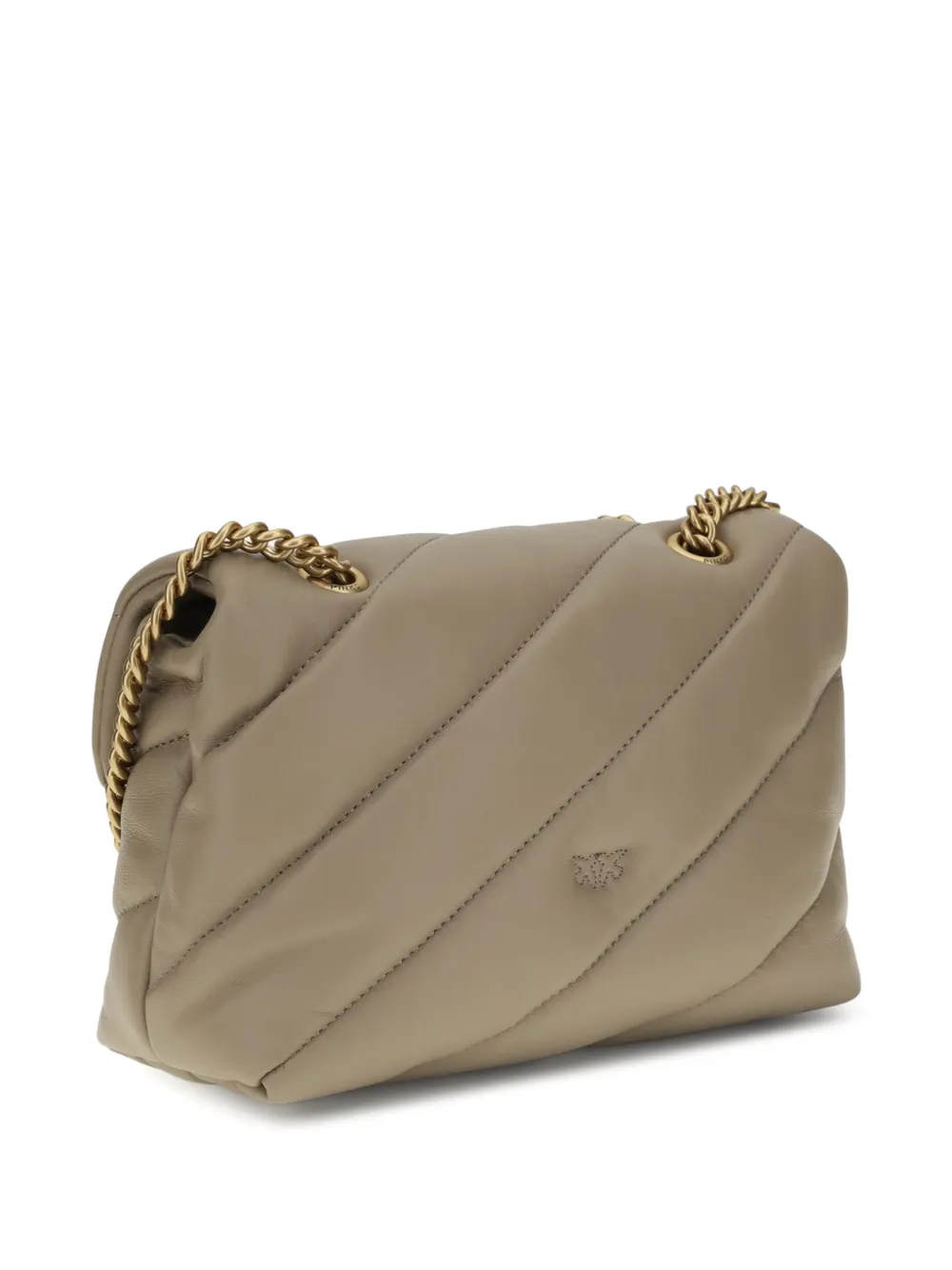 PINKO Love Puff gewatteerde schoudertas Beige