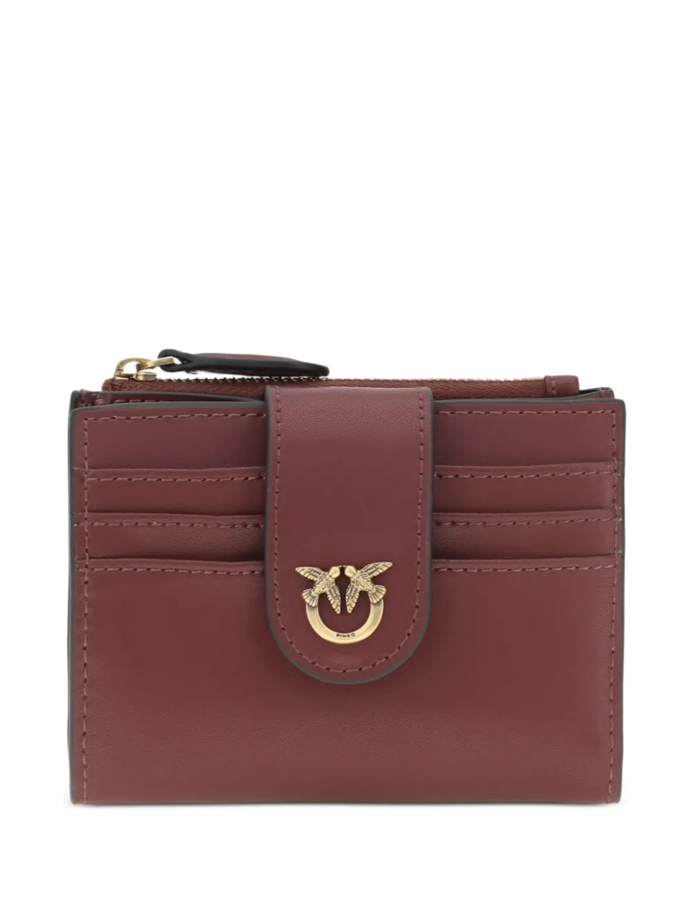 PINKO Love Birds leather wallet - Rot