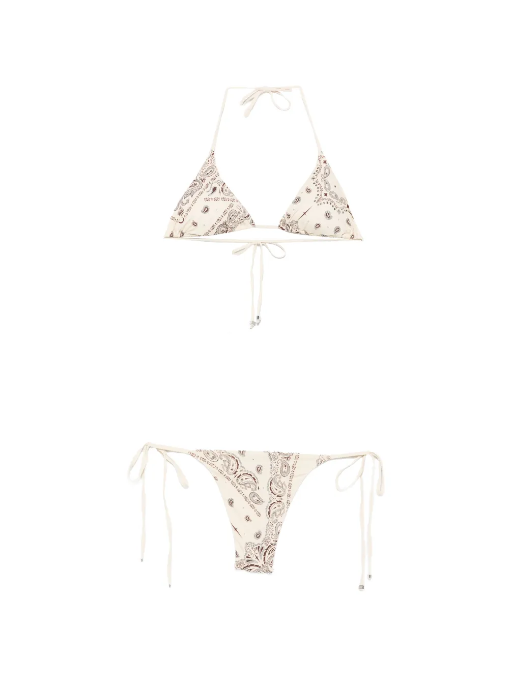 VENUJA paisley-print bikini - Toni neutri