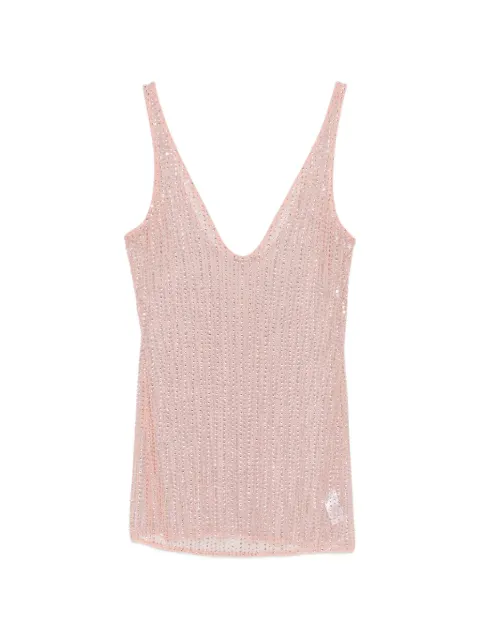 VENUJA crystal-embellished sleeveless mini dress
