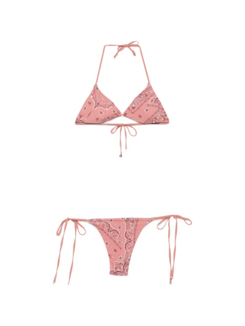 VENUJA bikini con detalles de cristal y estampado de cachemira