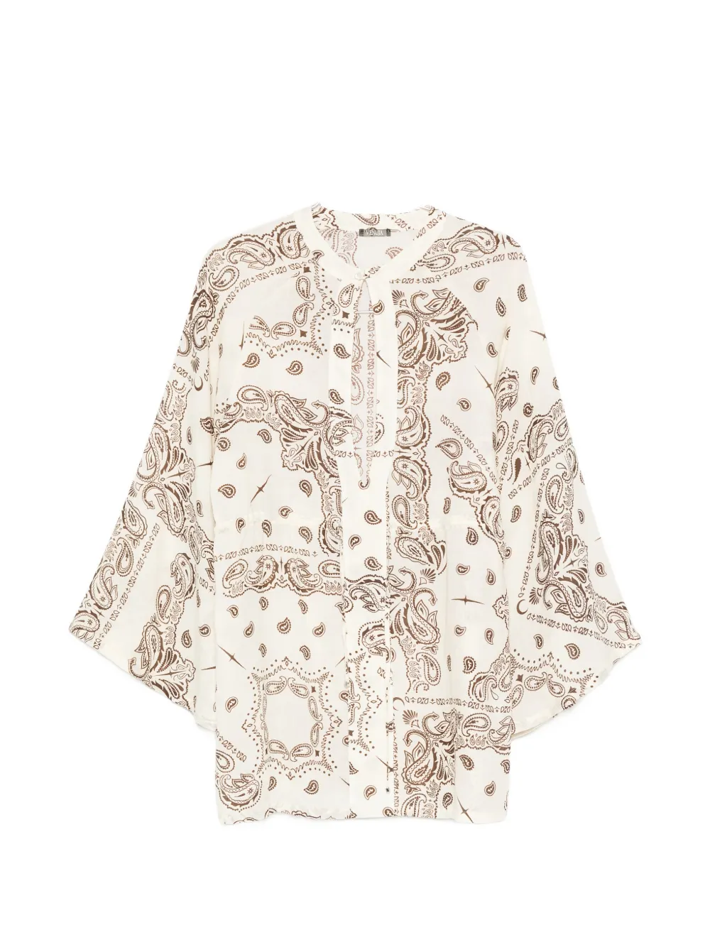VENUJA paisley-print cut-out mini dress - Nude