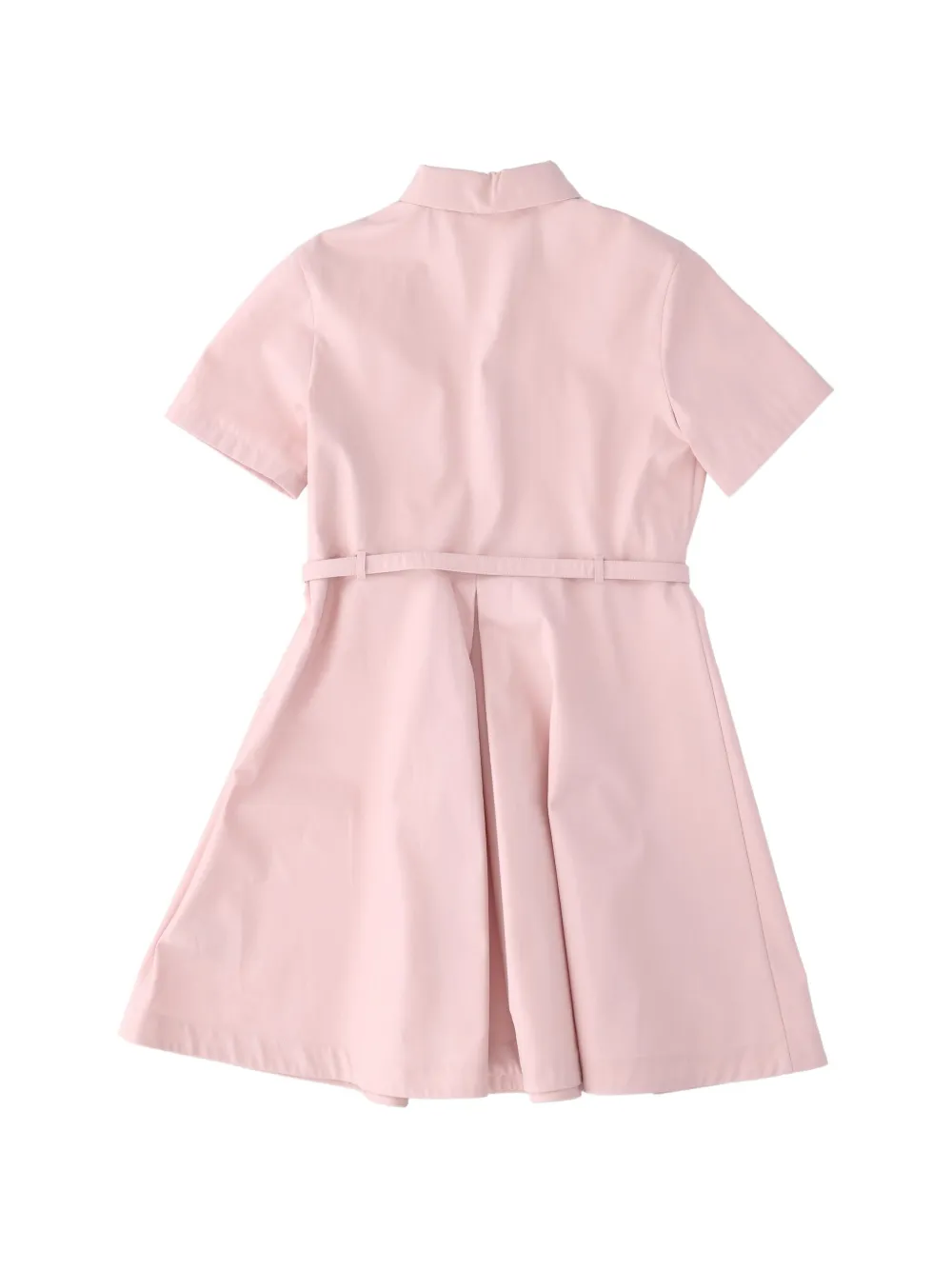 Fendi Kids belted pleated dress Roze