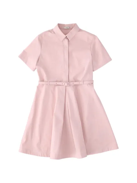 Fendi Kids belted pleated dress