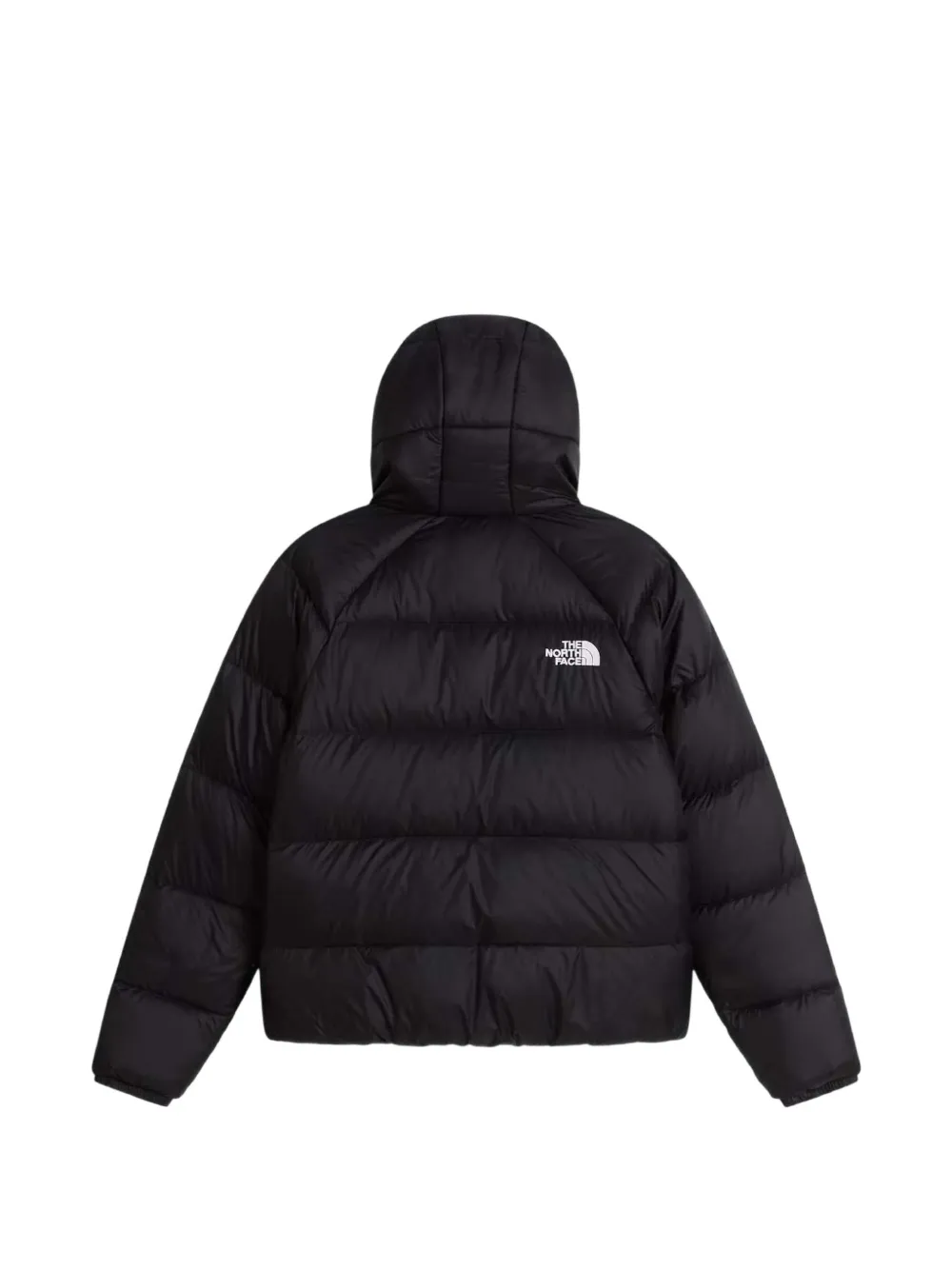 The North Face Kids logo-print hooded jacket Zwart