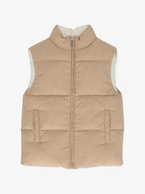 Fendi Kids reversible FF jacquard gilet