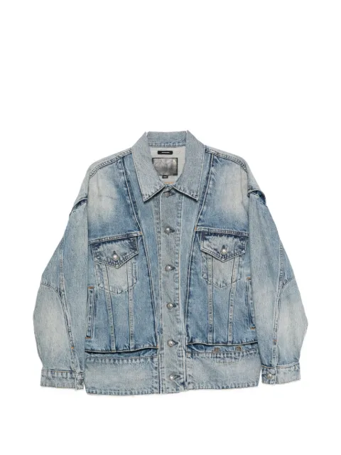 R13 layered-effect denim jacket