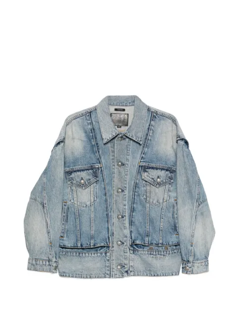 R13 layered-effect denim jacket