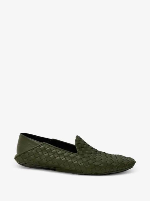 Bottega Veneta Pre-Owned mocassins en cuir Intrecciato modulables