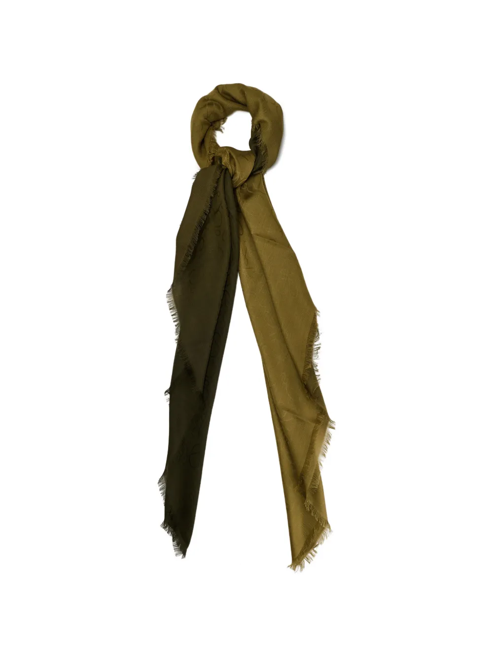 LOEWE scarf in wool and silk - Verde