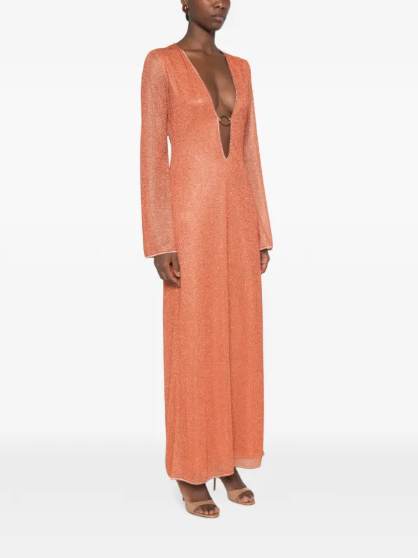 oseree orange dress Lumire beach dress in orange - Oseree
