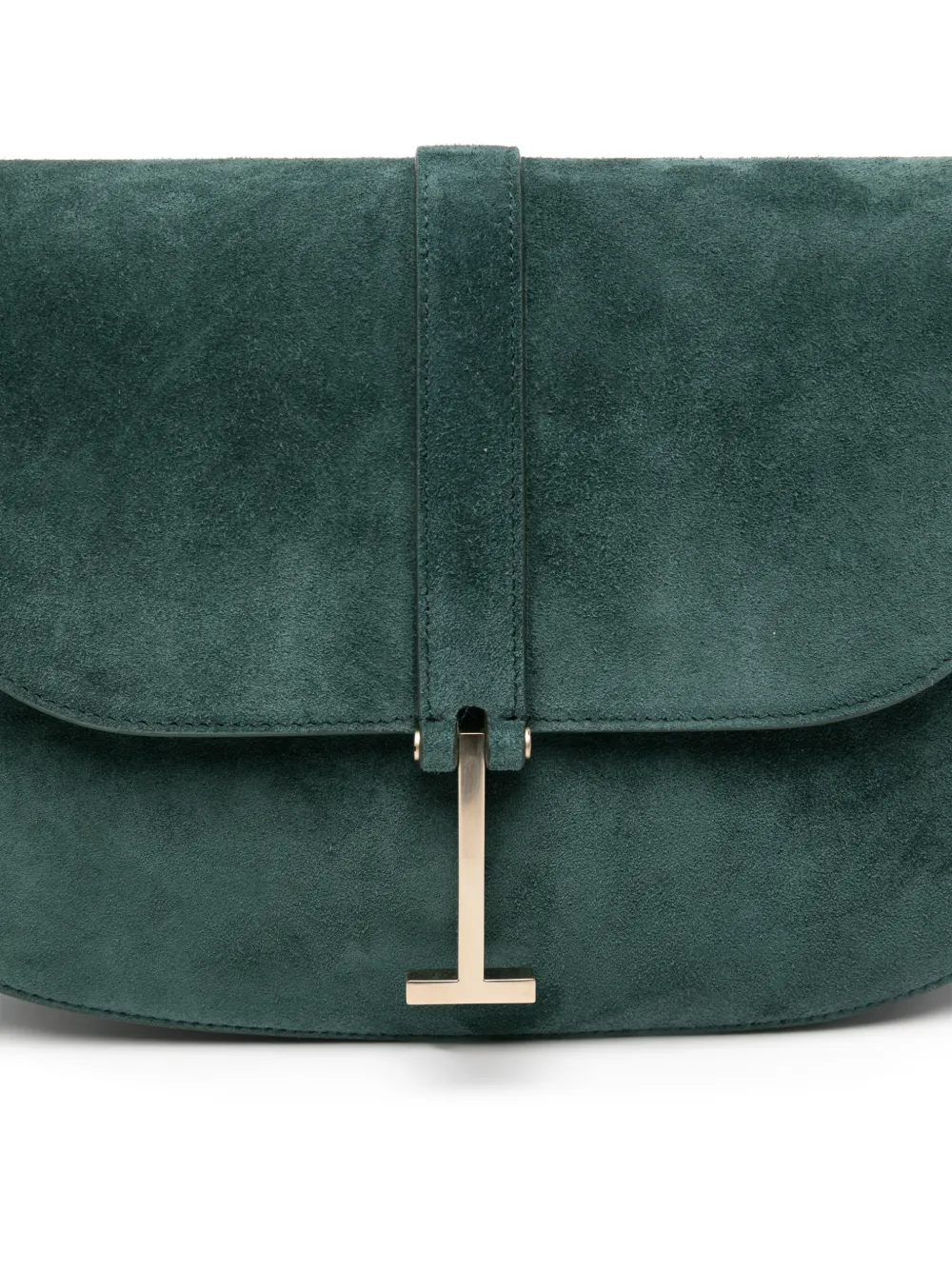 TOM FORD T Twist suède crossbodytas Groen