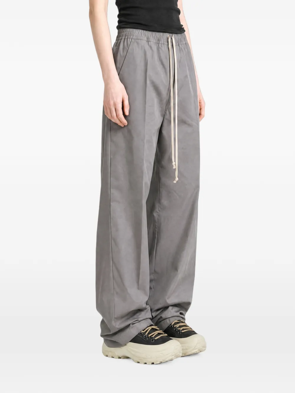 Rick Owens Broek met trekkoordtaille Grijs